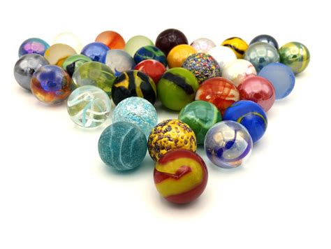 Mega Marbles Glass Shooters Set Of 50 Assorted Colored Bulk 1