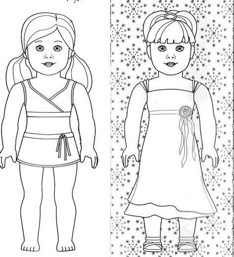 American Girl Doll Coloring Pages To Print American Girl Doll