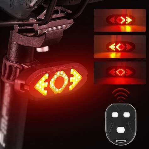 Bike Turn Signals Remote Control Bicycle Direction Indicator Mtb Led
