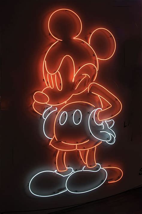 Mickey Mouse Neon Sign Neon Light Wallpaper Neon Signs Neon Wallpaper