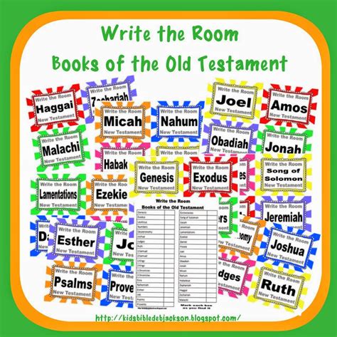 Bible Fun For Kids Write The Room Books Of The Bible