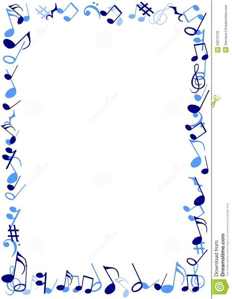 Best Clip Art Of Music Notes Border Frame Illustrations Royalty Free