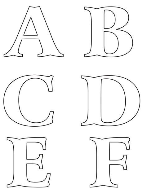 Molde De Letras Para Imprimir Alfabeto Completo Fonte Vazada Letter