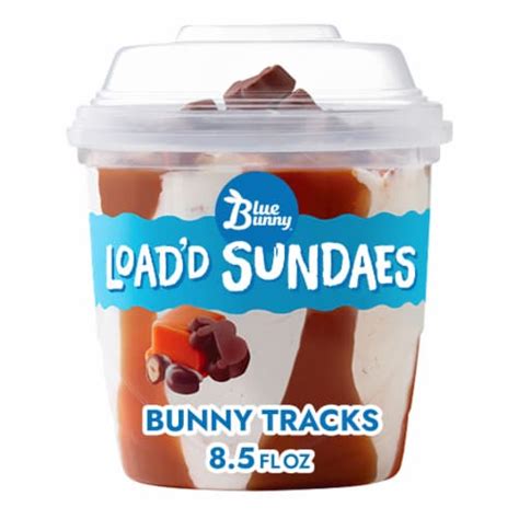 Blue Bunny Loadd Sundaes Bunny Tracks Ice Cream Cups 85 Oz Fred Meyer