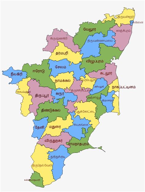Tamilnadutamil Tamil Nadu Map Black Png Image Transparent Png Free