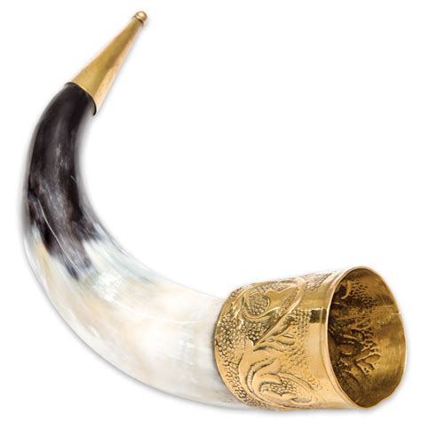 Viking Chieftain All Natural Drinking Horn With