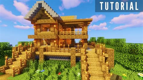 Easy Minecraft Survival Starter House Tutorial How To Build A