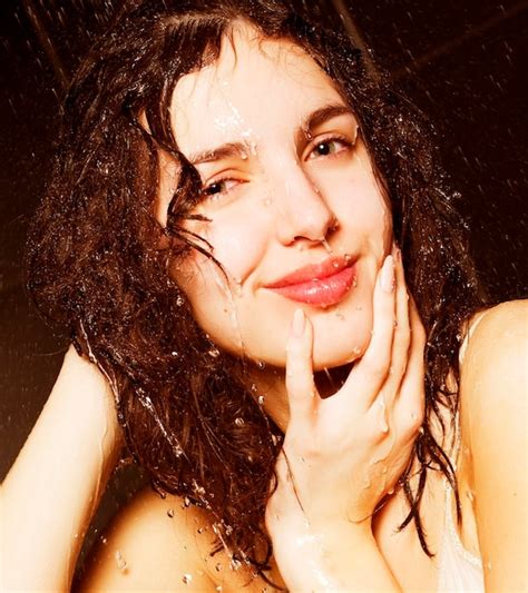 premium photo girl taking a shower