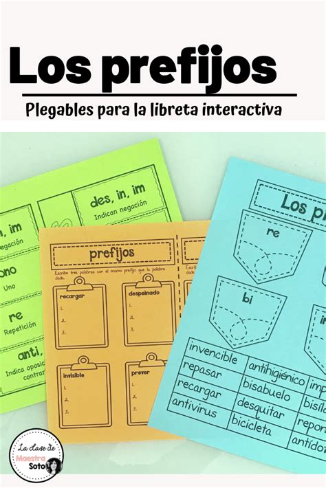 Prefixes And Suffixes In Spanish Foldable Prefijos Y Sufijos My XXX Hot Girl