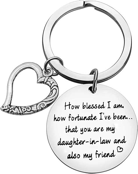 Daughter In Law Keychain Wedding T Appreciation T Daughter In Law Jewelry From