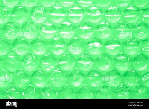 Green Bubble Wrap Stock Photo Alamy