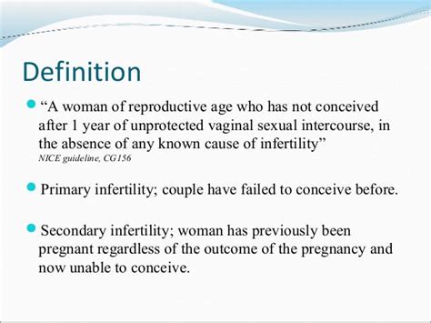 Infertility Causes And Management