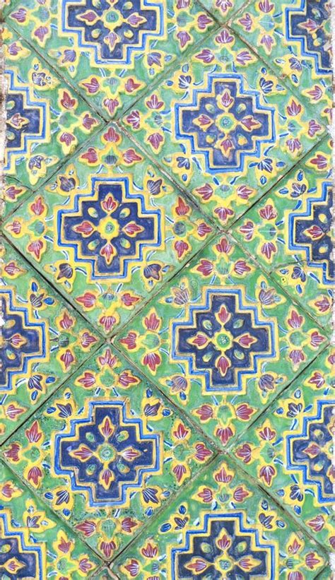 Colorful Vintage Ceramic Tiles Wall Stock Photo Image Of Decoration