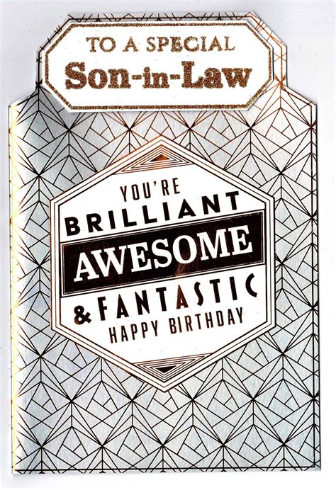 My birthday prayer for you is that god will make your money multiply as fast as your age! Son In Law Birthday Card 'To Special Son In Law Happy ...