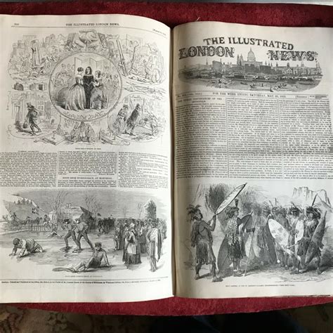 The Illustrated London News 1848 60 Bound Volume Fair Hardcover