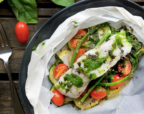En Papillote: Halibut in Parchment with Spring Vegetables ...