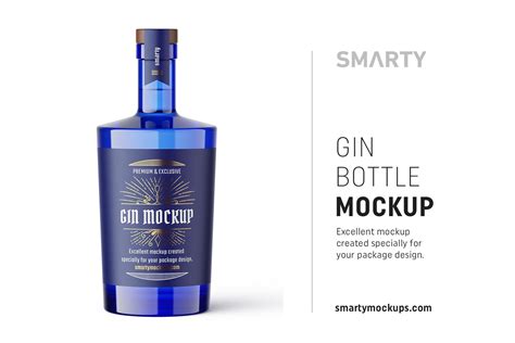 Download Gin bottle mockup | Creative Photoshop Templates ...