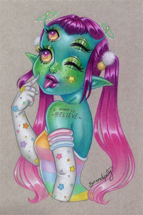 Alien Cutie~ Artist Ig Serendipitytheartist Girls