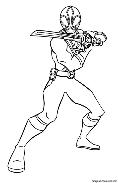 Vamos pintar um lindo desenho? Power Ranger Rojo Para Pintar - Imagens para colorir ...