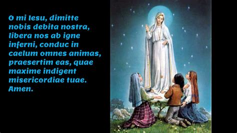 Fatima Prayer In Latin Oratio Fatimae Oh My Jesus Youtube