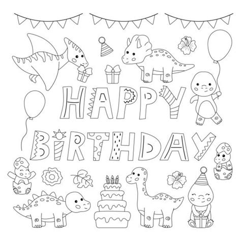 Printable Happy Birthday Coloring Pages Updated Free Printable