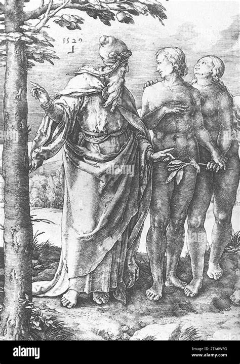 Adam And Eve Expulsion From The Paradise 1510 By Lucas Van Leyden