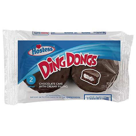 Hostess Ding Dongs Chocolate Snack Cakes Single Serve 2 Count 255 Oz