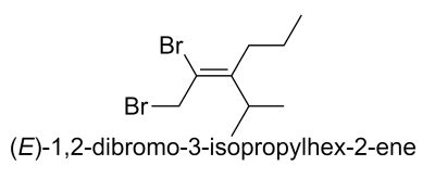 Draw The Structure Of E 1 2 Dibromo 3 Isopropyl 2 Hexene Homework