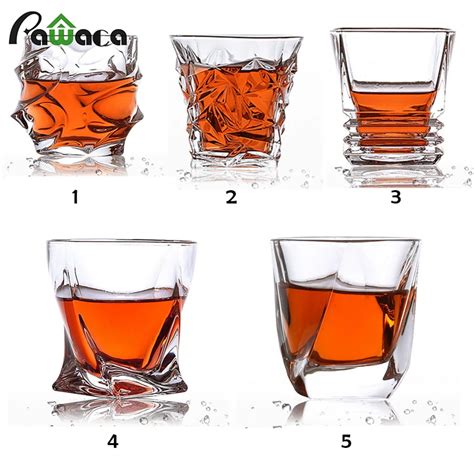 1pc Square Whiskey Glasses Crystal Glass Cup Cocktail Bourbon Whisky Glass For Home Bar Party
