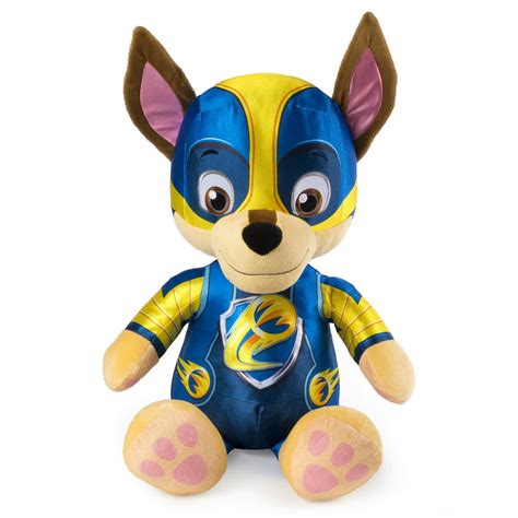 Paw Patrol 24 Mighty Pups Jumbo Chase Plush For Ages 3 And Up Wal