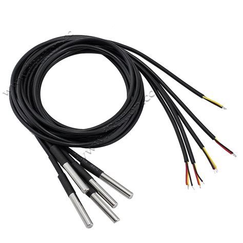 Stainless Steel 1 Wire Temperature Sensor With 1m Pvc Cable