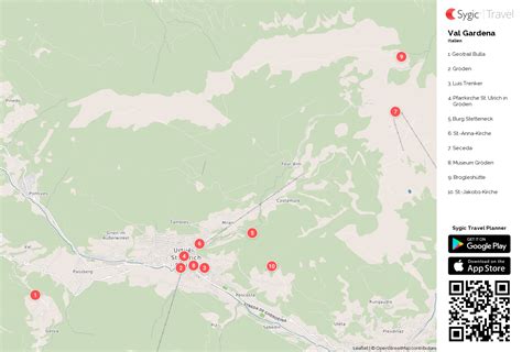 Где жить в val gardena? Karte von Val Gardena ausdrucken | Sygic Travel