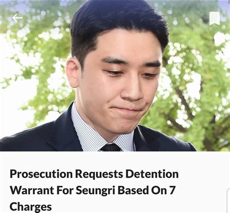 the prosecution has filed another request for a pretrial detention warrant for seungri it was