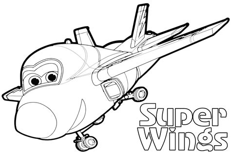 Super Wings Coloring Pages Jett Coloring Pages