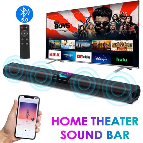Sound Bar For Tv 21 Inch Sound Bar With 2 Built In Subwoofers 30w