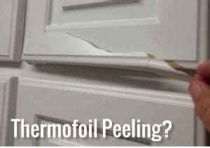 Keep appliances which produce high heat and steam away from thermofoil cabinets as much as possible. Thermofoil Cabinet Door Repair : Thermofoil Cabinet Doors