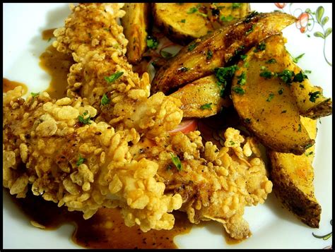 Baked Chicken Fingers With Chili Garlic Potatoes The Running Foodie