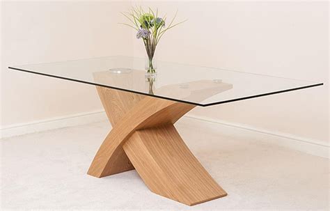 It was finished in very beautiful dark espresso color. Valencia Oak 200cm Wood and Glass Dining Table with 8 ...