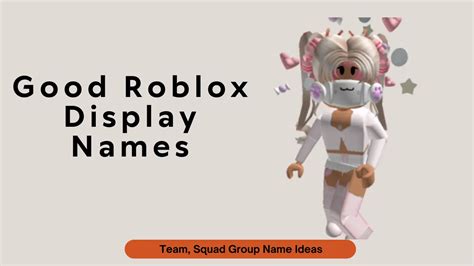 Good Roblox Display Names Cute Aesthetic List 2024