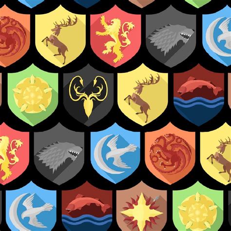 Game Of Thrones House Sigils 23 Pattern Crew
