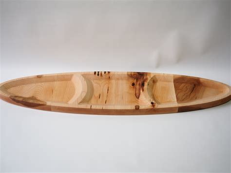 Unique Boat Shaped And Carved Serving Tray Made Of Maple Etsy