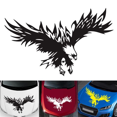 30x50cm universal car stickers body hood vinyl eagle engine cover decal decoration