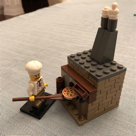 New Lego Pizza Chef With Brick Oven Minifig Lot Food Minifigure Cook