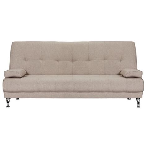Buy Home Sicily 2 Seater Fabric Clic Clac Sofa Bed Natural At Argos