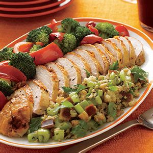 Grilled miso salmon with rice noodles. Main Dish Recipes for Christmas Dinner