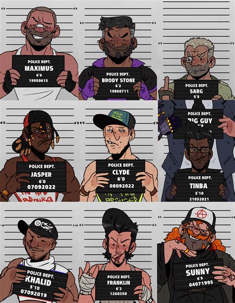Made A Complete Collection Of Mugshots For My Ocs R Originalcharacter