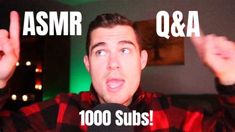 Asmr 1000 Subs Answering Your Questions 😁 Youtube