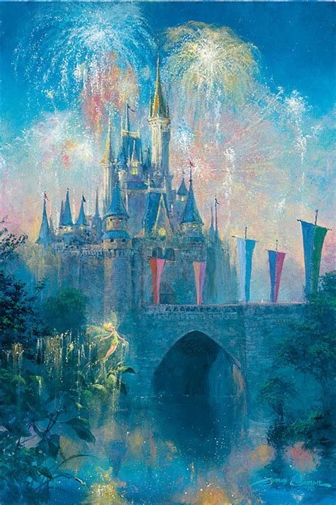 Walt Disney World Petite Giclee On Canvas Limited Edition By James