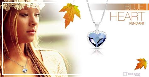 Charming look w this Blue Heart Pendant Get it at ift tt xhhPUW SWAROVSKI จหวใจสนำเงน