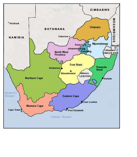 Map Of Apartheid South Africa